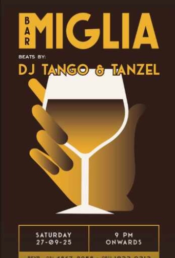 BAR MIGLIA SENOPATI JAKARTA - SATURDAY