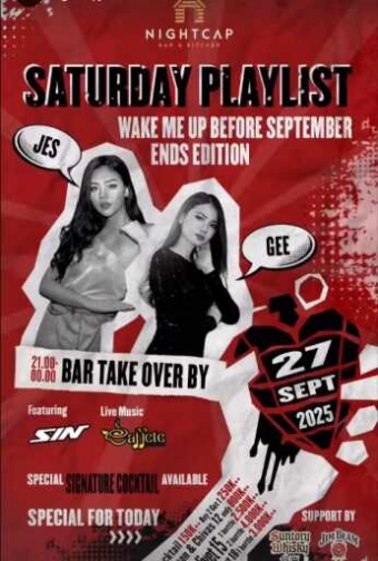 NIGHTCAP  PURI JAKARTA - SATURDAY PLAYLIST