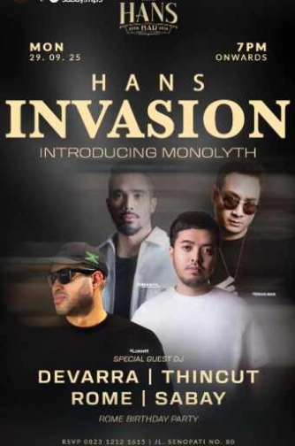 MR HANS BAR SENOPATI JAKARTA - INVASION