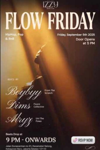 IZZY SOCIAL CLUB GUNAWARMAN JAKARTA - FLOW FRIDAY