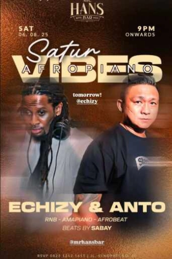 MR HANS BAR SENOPATI JAKARTA - SATUR VIBES AFROPIANO