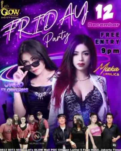 LETS GLOW (PGC) KTV LOUNGE BAR JAKARTA - FRIDAY