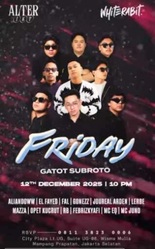 WHITE RABIT GATOT SUBROTO JAKARTA - FRIDAY