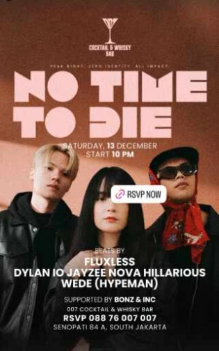 007 COCKTAIL & WHISKY BAR JAKARTA - NO TIME TO DIE