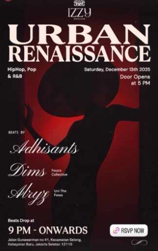 IZZY SOCIAL CLUB JAKARTA - URBAN RENAISSANCE