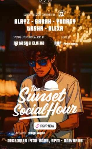 IZZY SOCIAL CLUB JAKARTA - THE SUNSET SOCIAL HOUR