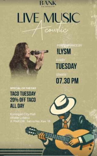 THE BANK KUNINGAN JAKARTA - LIVE MUSIC ACOUSTIC