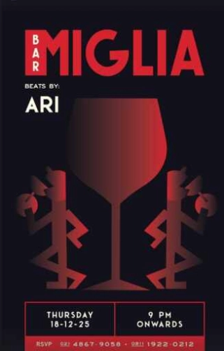 BAR MIGLIA JAKARTA - THURSDAY