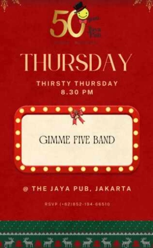 JAYA PUB JAKARTA - THIRSTY THURSDAY