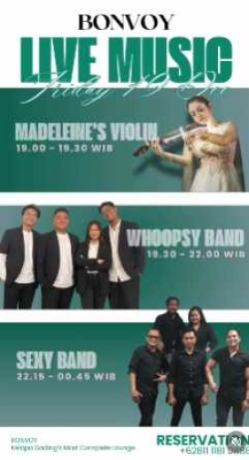 BONVOY LOUNGE JAKARTA - LIVE MUSIC FRIDAY