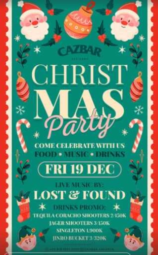CAZBAR JAKARTA - CHRISTMAS PARTY