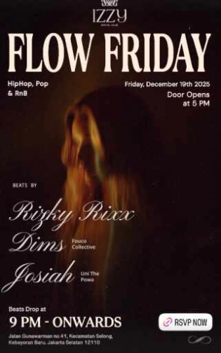 IZZY SOCIAL CLUB JAKARTA - FLOW FRIDAY