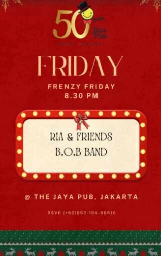 JAYA PUB MENTENG JAKARTA - FRENZY FRIDAY