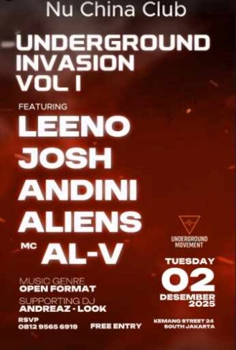NU CHINA KEMANG JAKARTA - UNDERGROUND INVASION