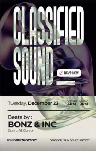 007 COCKTAIL & WHISKY BAR JAKARTA - CLASSIFIED SOUND