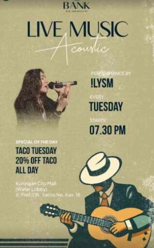 THE BANK KUNINGAN JAKARTA - LIVE MUSIC ACOUSTIC