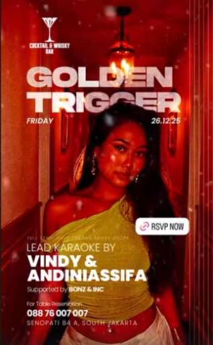 007 COCKTAIL & WHISKY BAR JAKARTA - GOLDEN TRIGGER