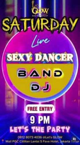 LETS GLOW (PGC) KTV LOUNGE BAR JAKARTA - SATURDAY