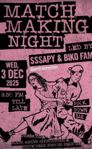 DUCKDOWN JAKARTA - MATCH MAKING NIGHT