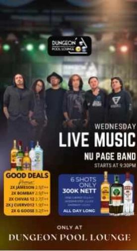 DUNGEON POOL LOUNGE JAKARTA - WEDNESDAY