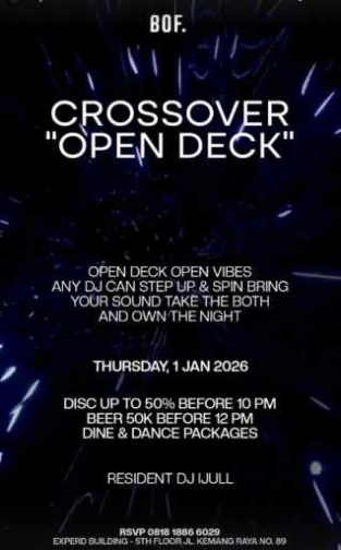 BOF KEMANG JAKARTA - CROSSOVER OPEN DECK