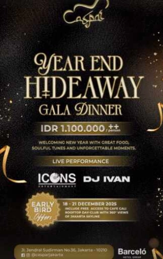 CASPAR JAKARTA - YEAR END HIDE AWAY