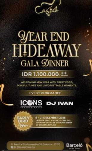 CASPAR JAKARTA - YEAR END HIDE AWAY