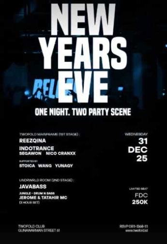 TWO FOLD GUNAWARMAN JAKARTA - NEW YEARS EVE
