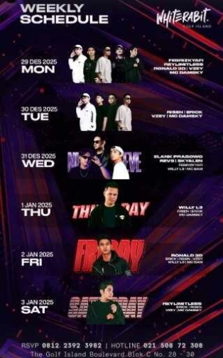 WHITE RABIT GATOT SUBROTO JAKARTA - NEW YEAR EVE