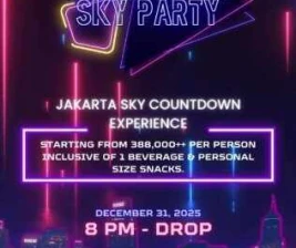 LA VUE ROOFTOP BAR MENTENG JAKARTA  RETRO NEON SKY PARTY