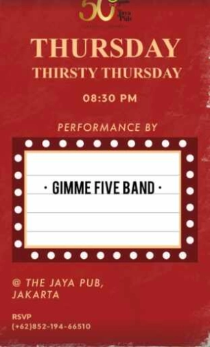 JAYA PUB JAKARTA - THIRSTY THURSDAY