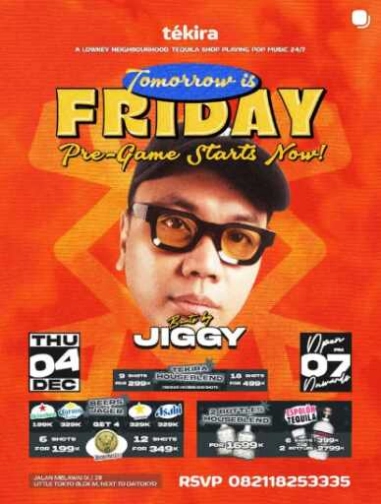 TEKIRA BLOK M JAKARTA - TOMMOROW IS FRIDAY
