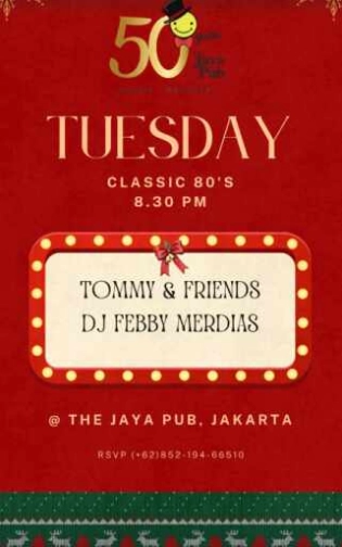 JAYA PUB MENTENG JAKATA - TUESDAY CLASSIC 80