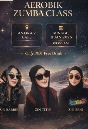 ANORA 2 DUREN SAWIT JAKARTA - AEROBIK ZUMBA CLASS