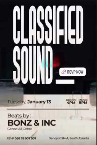 007 COCKTAIL & WHISKY BAR SENOPATI JAKARTA - CLASSIFIED SOUND