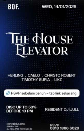 BOF KEMANG JAKARTA - THE HOUSE ELEVATOR