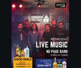 DUNGEON POOL LOUNGE KEMANG JAKARTA  WEDNESDAY
