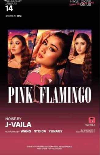 TWO FOLD GUNAWARMAN JAKARTA - PINK FLAMINGGO
