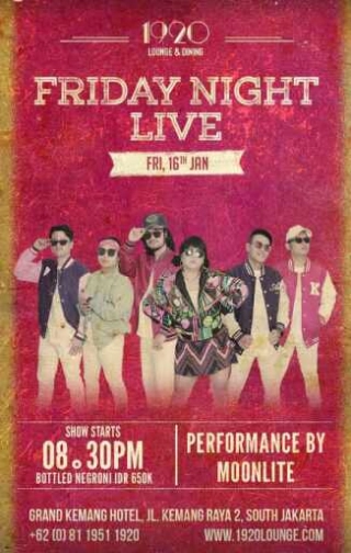 1920 LOUNGE KEMANG JAKARTA - FRIDAY NIGHT LIVE