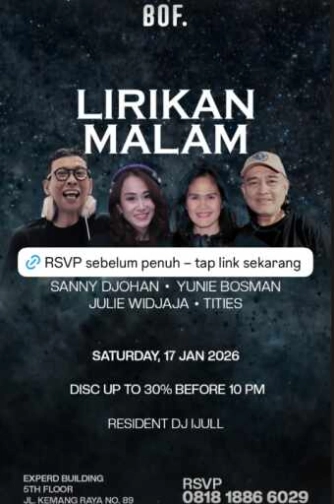 BOF KEMANG JAKARTA - LIRIKAN MALAM