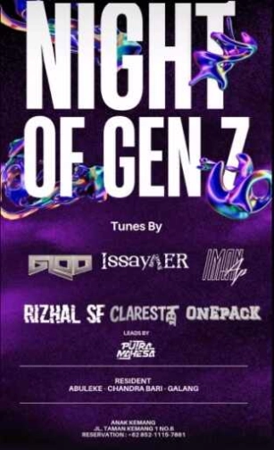 ANAK KEMANG CAFE JAKARTA - NIGHT OF GEN Z