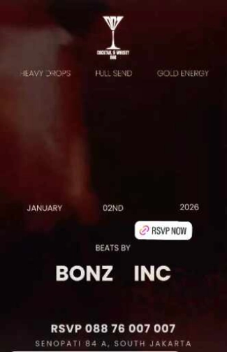 007 COCKTAIL & WHISKY BAR SENOPATI JAKARTA - FRIDAY