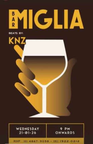 BAR MIGLIA SENOPATI JAKARTA - WEDNESDAY