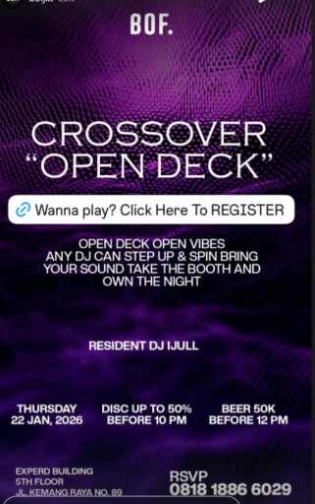 BOF KEMANG JAKARTA - CROSOVER OPEN DECK