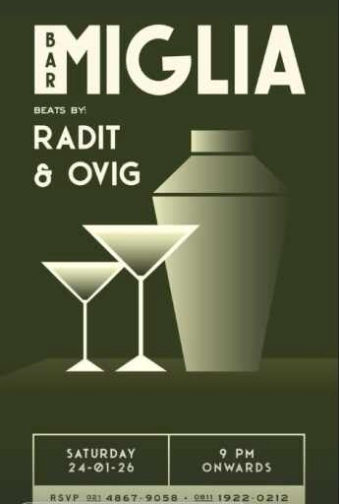 BAR MIGLIA SENOPATI JAKARTA - SATURDAY