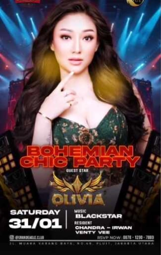 GRAND EAGLE CLUB PENJARINGAN JAKARTA - BOHEMIAN CHIC PARTY