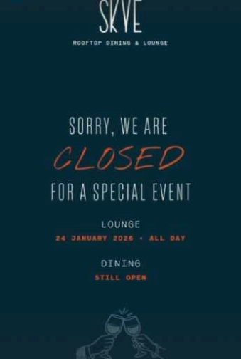 SKYE MENTENG JAKARTA - CLOSED