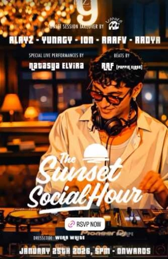 IZZY SOCIAL CLUB GUNAWARMAN JAKARTA - THE SUNSET SOCIAL HOUR