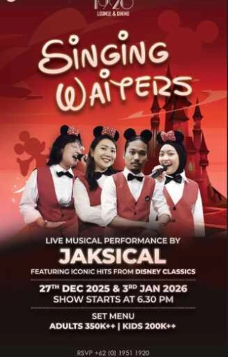 1920 LOUNGE KEMANG JAKARTA - SINGING WAITERS