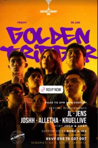 007 COCKTAIL & WHISKY BAR SENOPATI JAKARTA - GOLDEN TRIGGER